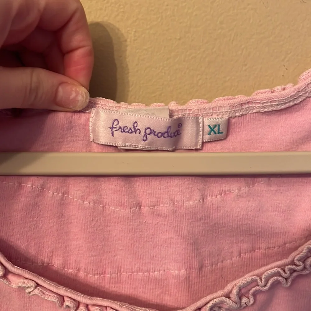 Vintage Pink Ruffle Tee - Picture 4 of 5